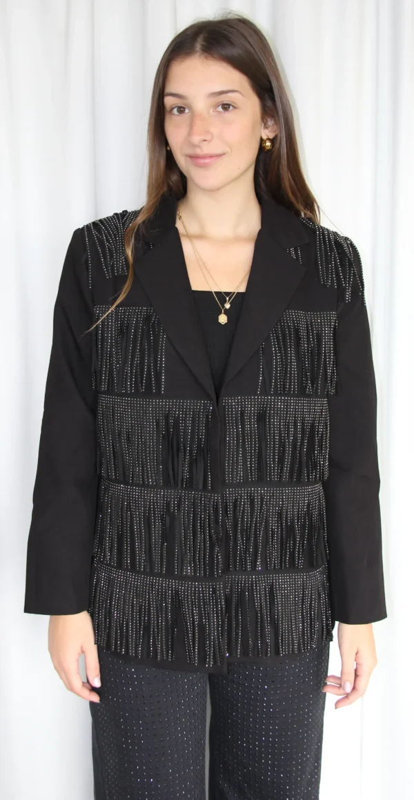 Blazer Flecos Strass